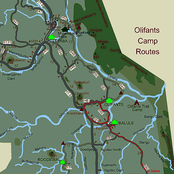 Olifants Route Map