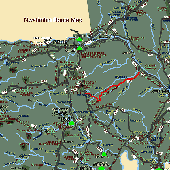 Nwatimhiri Route Map